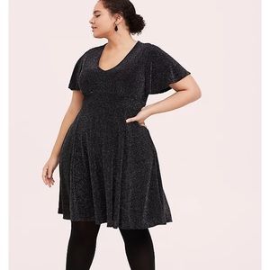 silver plus size dress